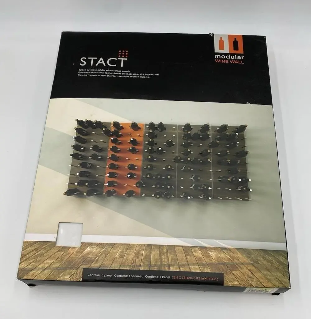 NEW UNUSED STACT Wall-Modular Wine System White One Shelf Panel Bottles